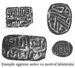 11.1.2.04 Ştampile egiptene antice cu motivul labirintului