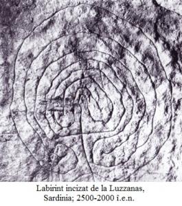 11.1.2.07 Labirint incizat de la Luzzanas, Sardinia; 2500-2000 î.e.n.