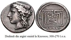 11.1.4.1 Drahmă din argint emisă la Knossos; 300-270 î.e.n.