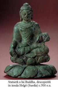 12.3.10.1 Statuetă a lui Buddha, descoperită în insula Helgö (Suedia) c.500 e.n.
