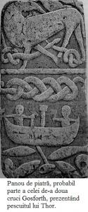 12.3.8.5 Panou de piatră, probabil parte a celei de-a doua cruci Gosforth, prezentând pescuitul lui Thor.