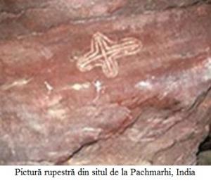 3.1.1.24 Pictură rupestră din situl de la Pachmarhi, India